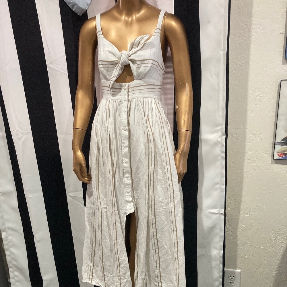 SHONAJOY LINEN SUMMER DRESS